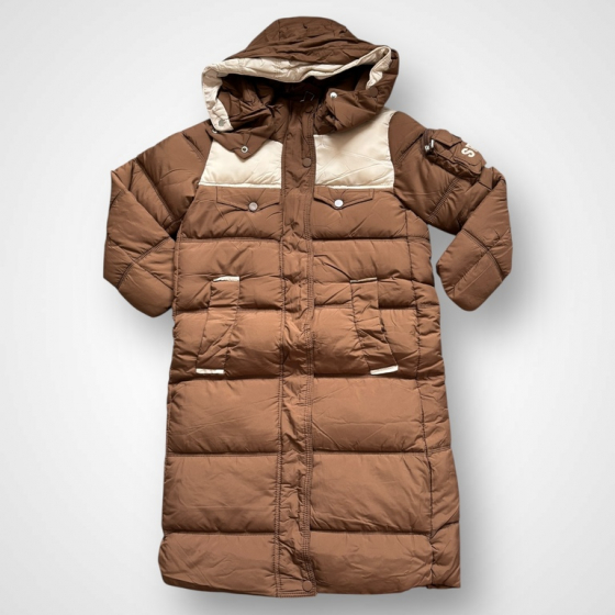 Dievčenský zimná bunda s kapucňou