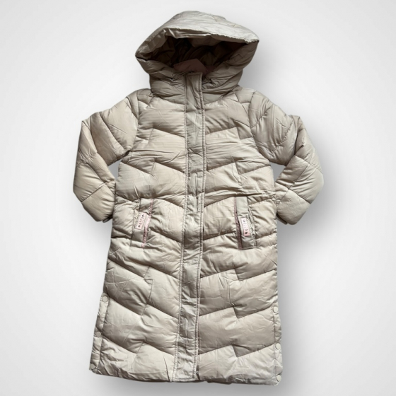 Dievčenská zimná bunda s kapucňou