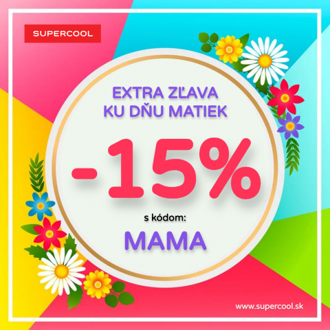 ZĽAVA -15% na Deň matiek
