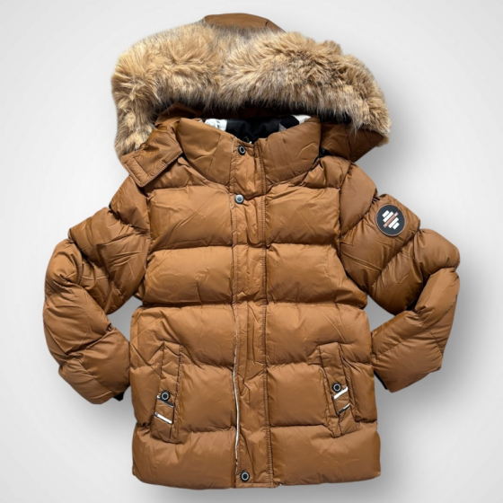 Chlapčenská zimná bunda s kapucäou