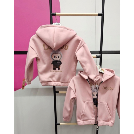 Dievčenská zateplená mikina LABUBU