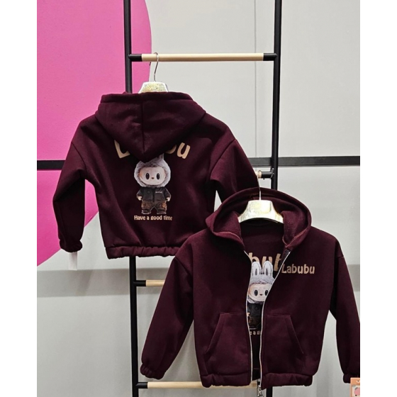 Dievčenská zateplená mikina LABUBU