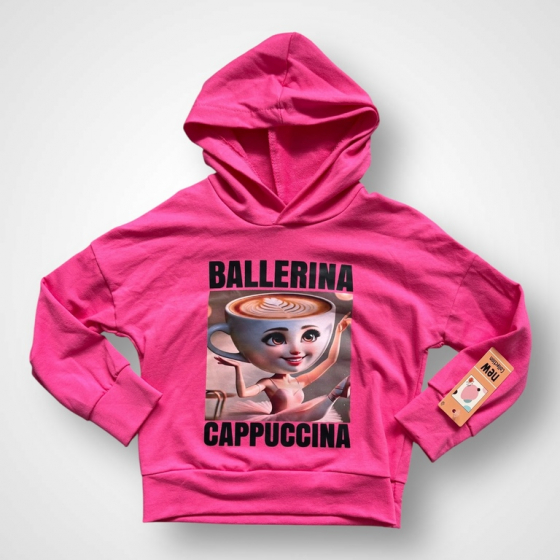 Dievčenská mikina BALLERINA CAPPUCCINA