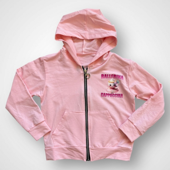 Dievčenská mikina BALLERINA CAPPUCCINA