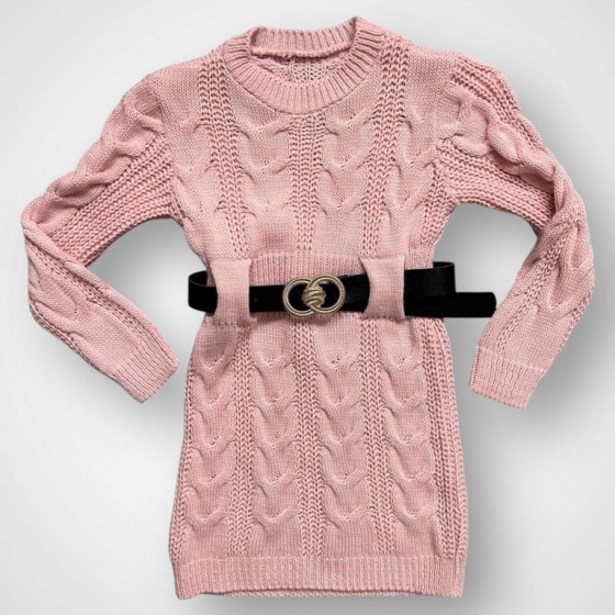 Dievčenské pletené šaty