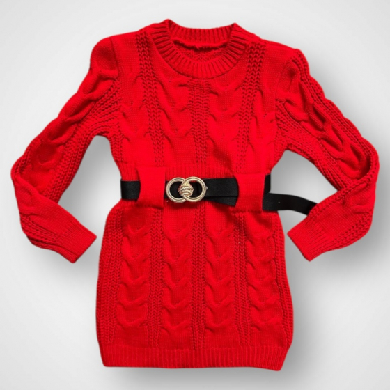 Dievčenské pletené šaty