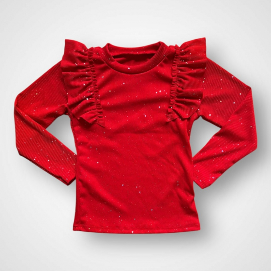 Dievčenské tričko s trblietkami