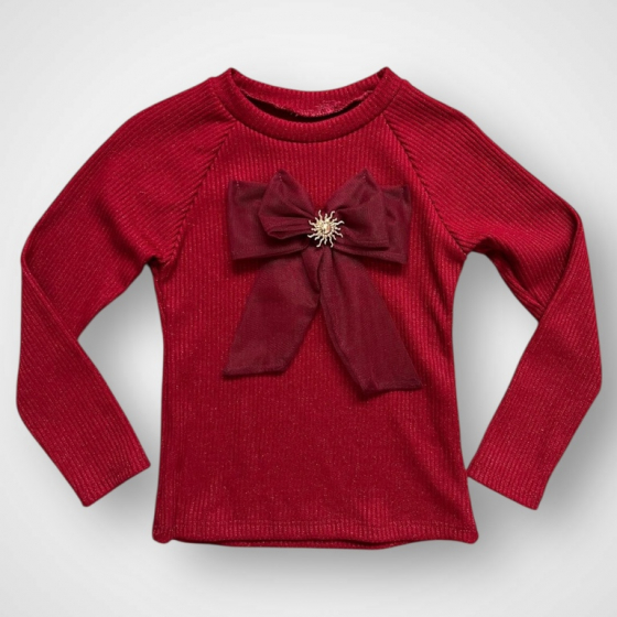 Dievčenské tričko s mašľou