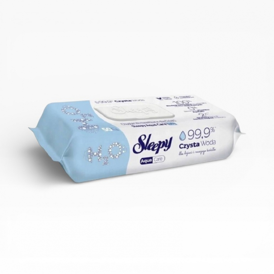 Sleepy Aqua Care vlhčené utierky 99,9 % čistá voda
