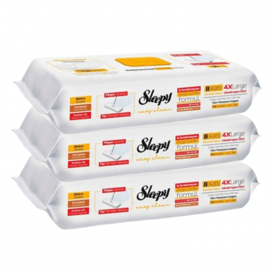 Sleepy Easy Clean vlhčené utierky na čistenie podláh na mop 4XL